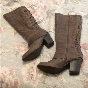 FERGALICIOUS “Tootsie” calf high faux suede boots